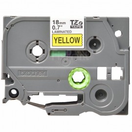 Label Tape Brother Original TZE-641 TZE 641 18mm Black on Yellow Casette Laminated, Printer Brother PTD400 PTD400AD PTD400VP PTD450 PTE300 PTH300 PTH300LI PT18R PT300