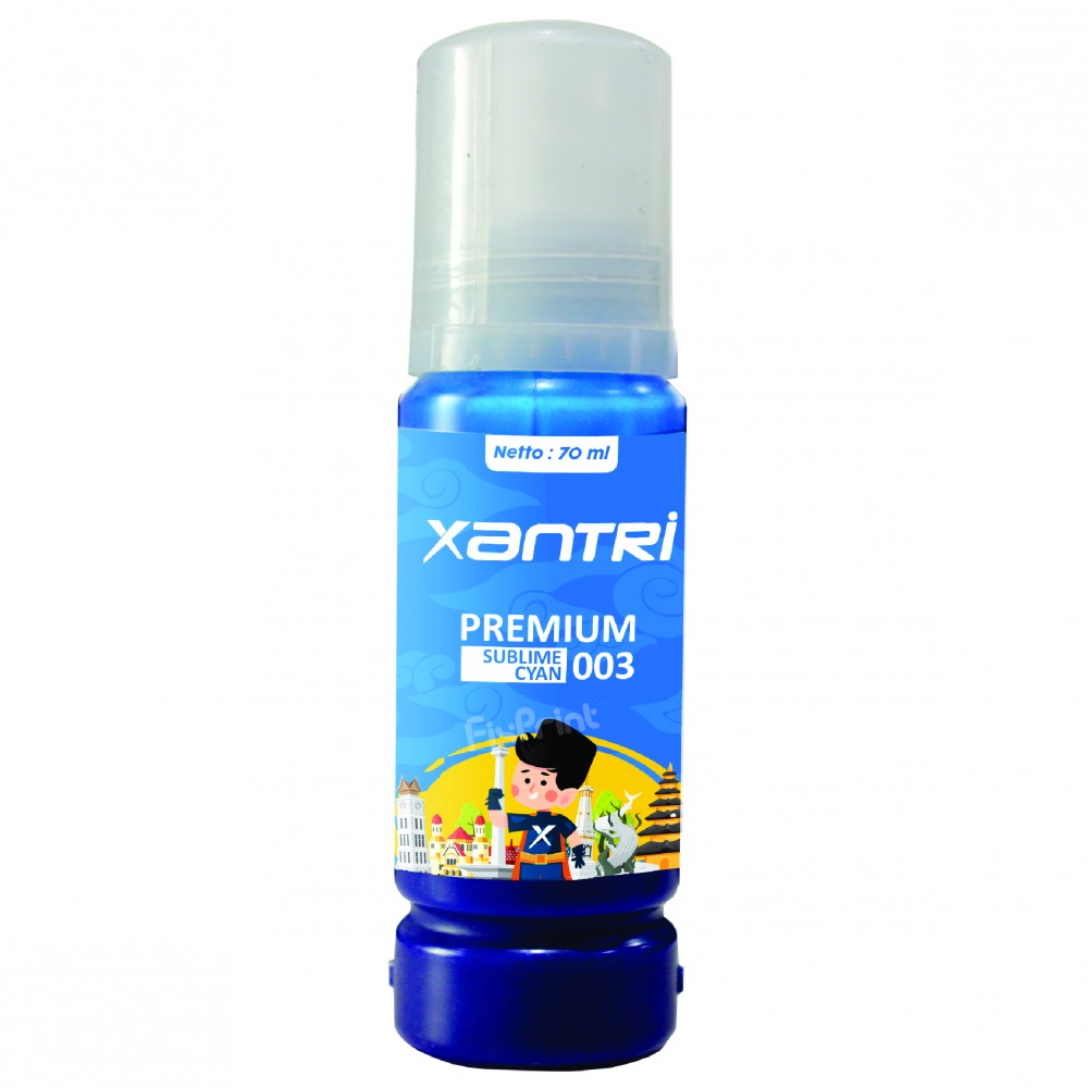 Tinta Xantri Sublim EP 003 Cyan 70ml, Printer EP L1110 L3110 L3150 L4150 L4160 L5190 L6160 L6170 L6190